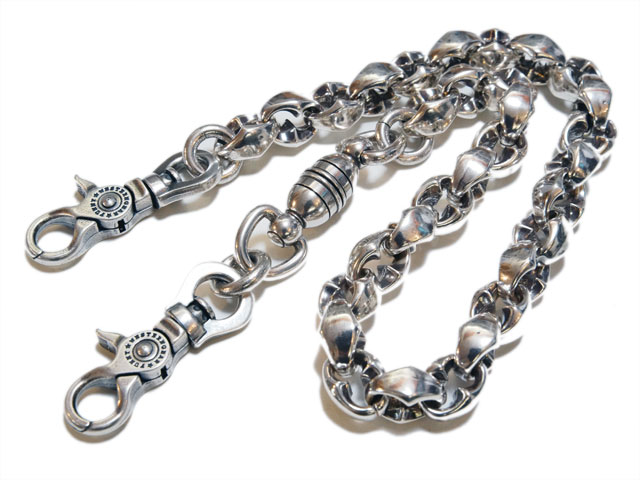 FUNNY/ファニー】 ウォレットチェーン SE-1 【ブラスにsilver925