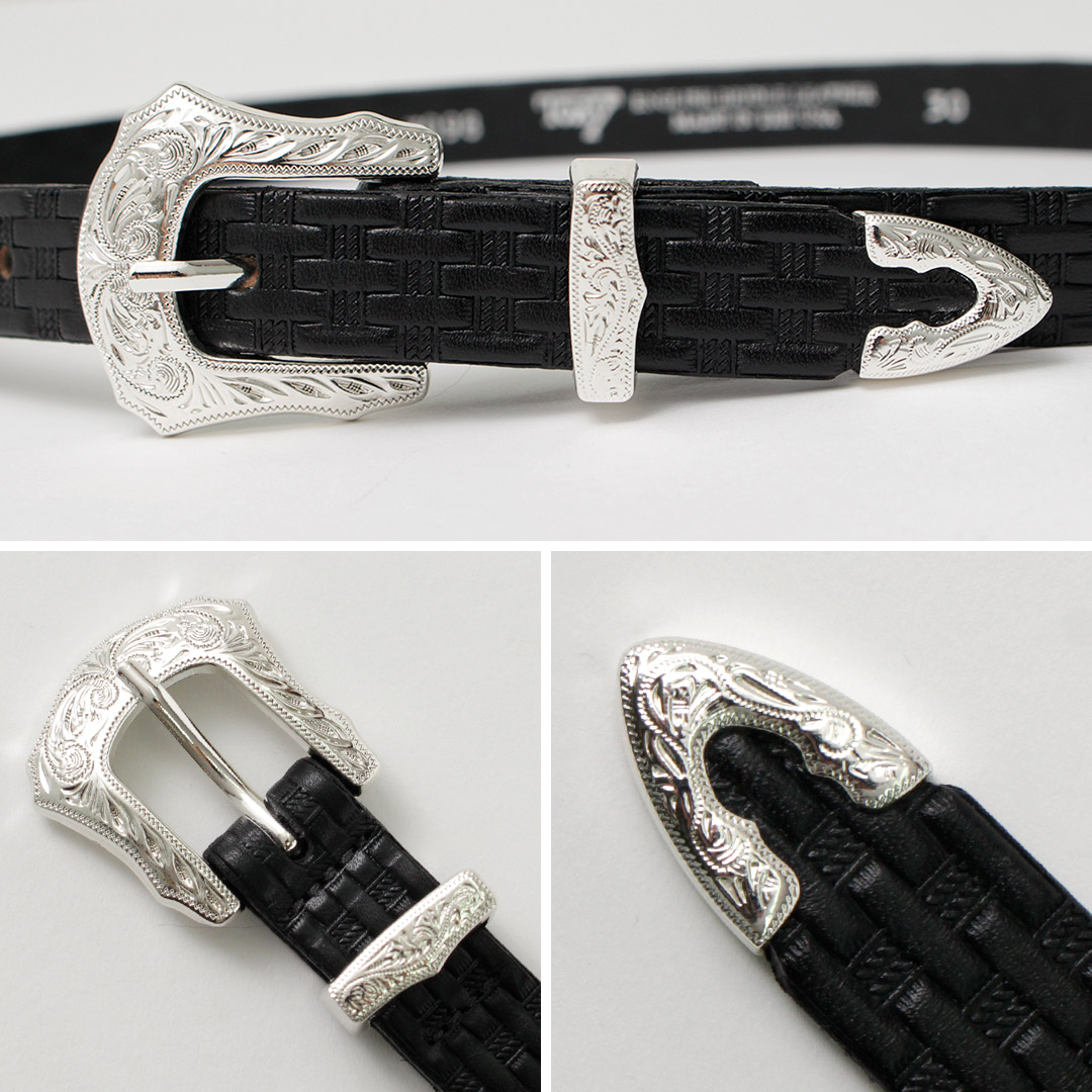 TORY LEATHER（トリーレザー） 3/4インチ ウエスタンベルト バスケット