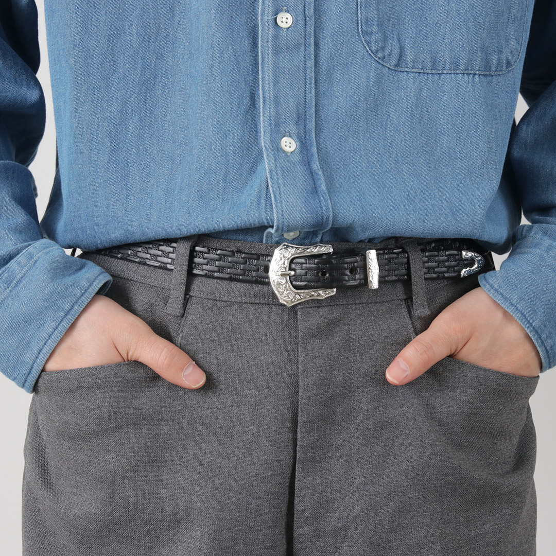 TORY LEATHER（トリーレザー） 3/4インチ ウエスタンベルト バスケット