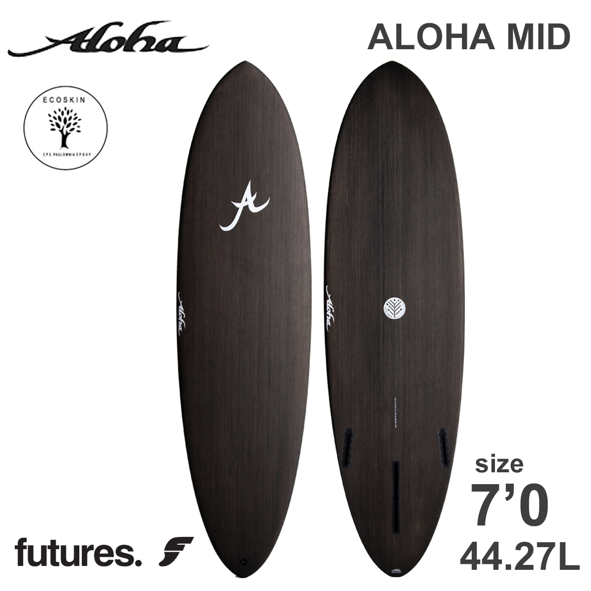 25 ALOHA SURFBOARDS アロハ サーフボード MID 7'0 EPS エポキシ