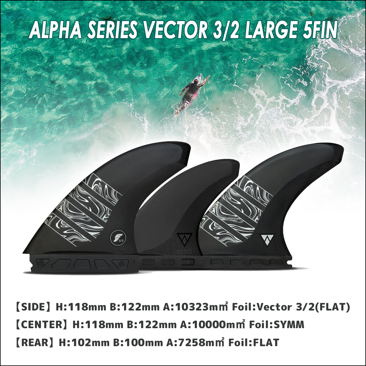 futures.（フューチャー） 24 futures. フィン ALPHA VECTOR 3/2 LARGE