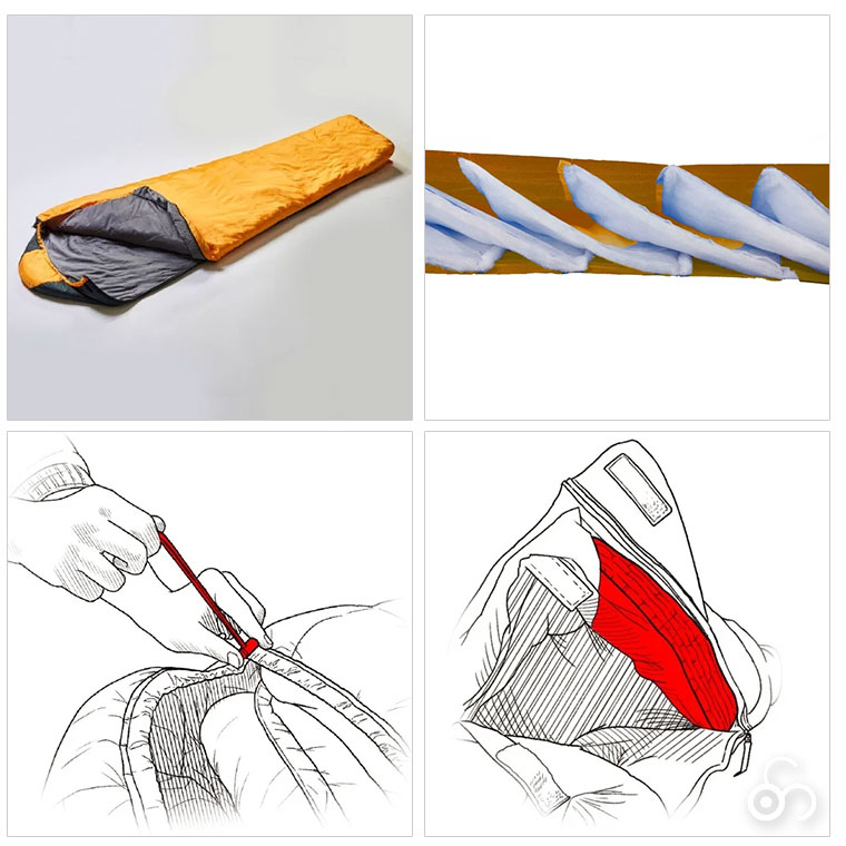 ALPHA LIGHT イスカ 寝袋 アルファライト 500X マミー型 化繊 マイクロ