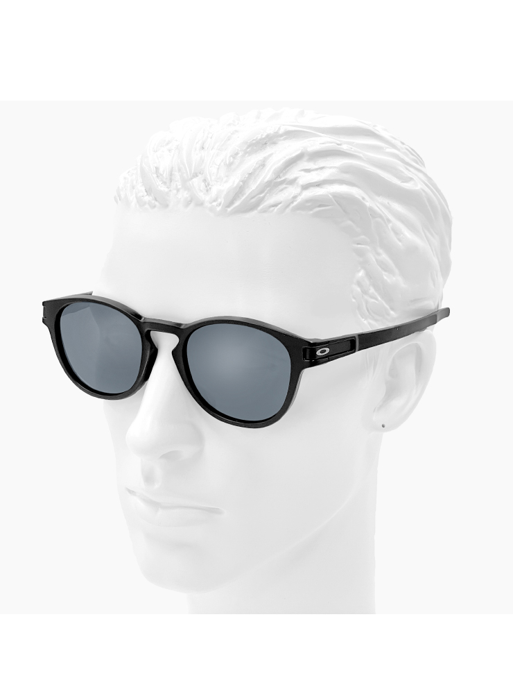 オークリー latch ブラック ラウンド型 サングラス プリズム 藤原