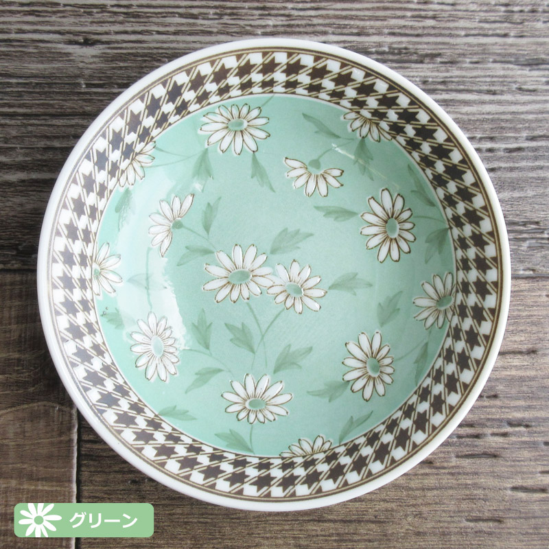 浅鉢 中鉢 17cm 和食器 日本製 取り鉢 ボウル 取り皿 煮物 / 千鳥格子