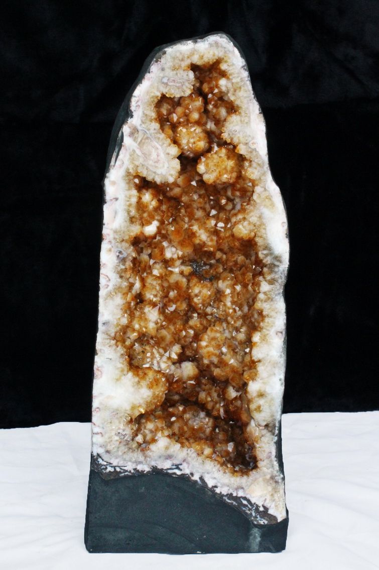 44.2Kg ブラジル産 シトリンドーム同梱不可[t611-10382]