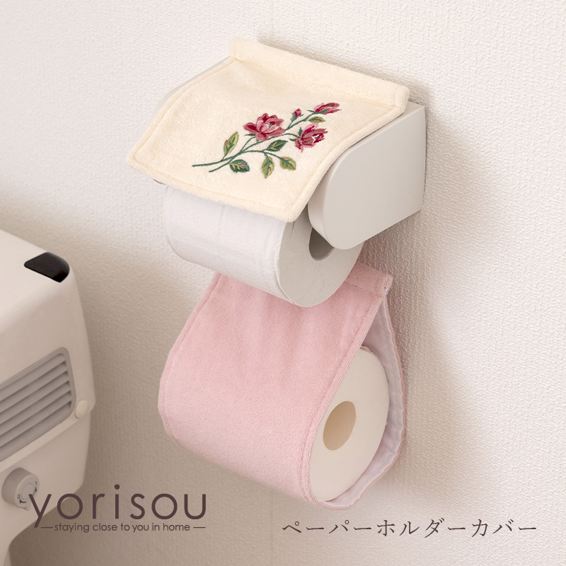 S.D.S トイレットペーパーホルダーカバー ペーパーホルダーカバーN 花