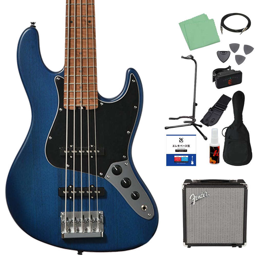 Bacchus（バッカス） WL5-STD/RSM 5弦ベース初心者12点セット Fender