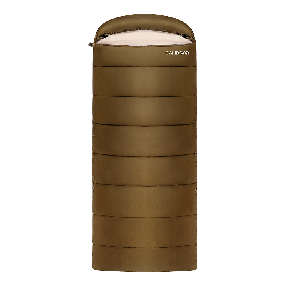寝袋 冬用 最強 夏用 封筒型 3500g 【Camdoor】シュラフ もっちり温