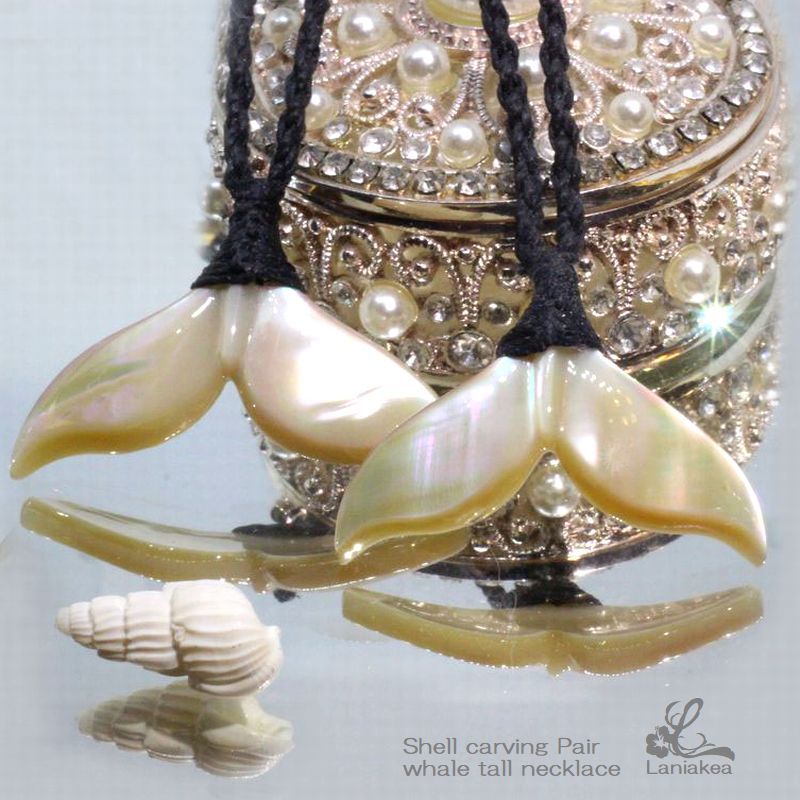 ハワイアンジュエリー ネックレス 夜光貝 ホエールテール 鯨尾 シェル