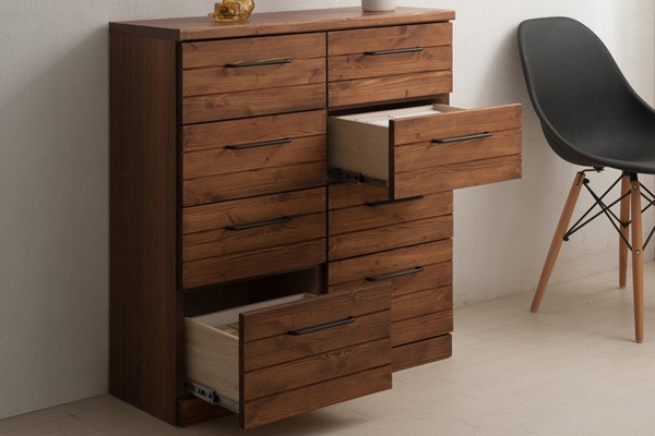 チェスト 引き出し収納 4段 幅80 高さ87 木製 日本製 完成品