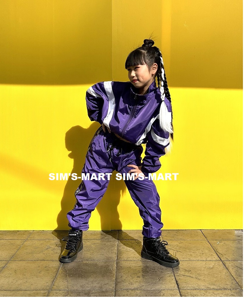ウィンドブレーカー 上下 キッズダンス衣装 ヒップホップ セットアップ