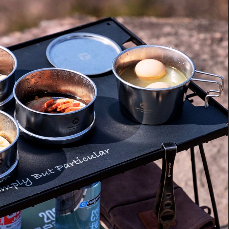 CAMPINGMOON シェラカップ 深型 600ml 直火 ステンレス コンパクト