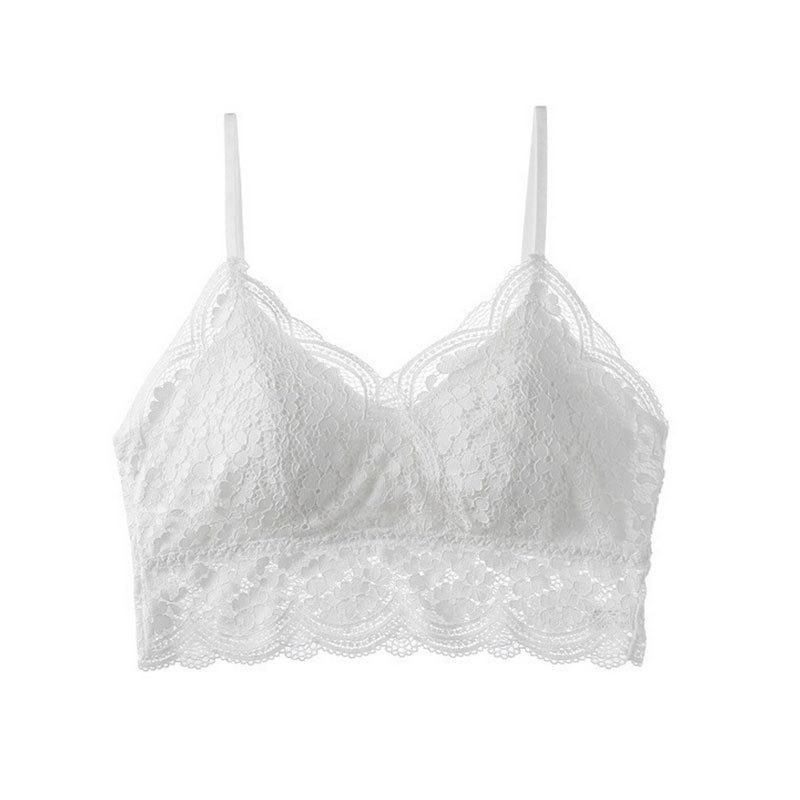 総レース ブラトップ フラワーレース チューブトップ 美背中