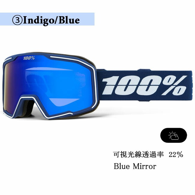 スノーゴーグル 100% ワンハンドレッド VALNOR スノー スキー