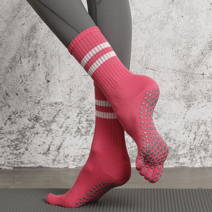 ヨガソックス ピラティス 靴下 ヨガ ソックス 冷え 滑り止め 5本指