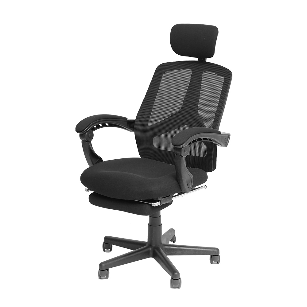 フットレスト付ボスチェア ライト オフィスチェア リクライニング