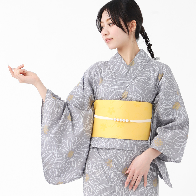 BOTAN 二部式浴衣 帯 下駄 3点 セット レディース 着付け セパレート