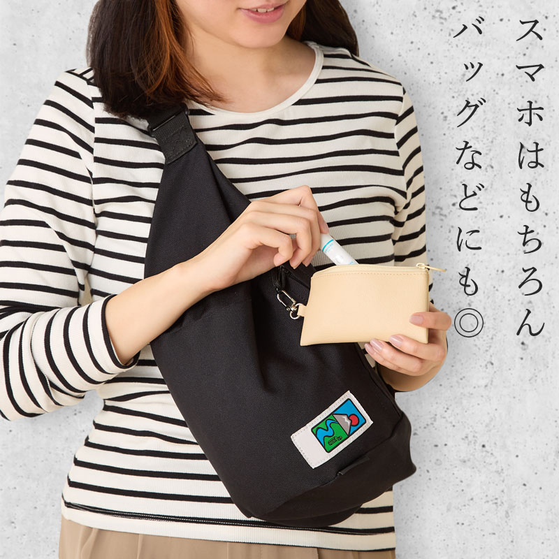 外せるスマホポーチ「pokke」日本製 ミニ財布 カードケース 小銭入れ