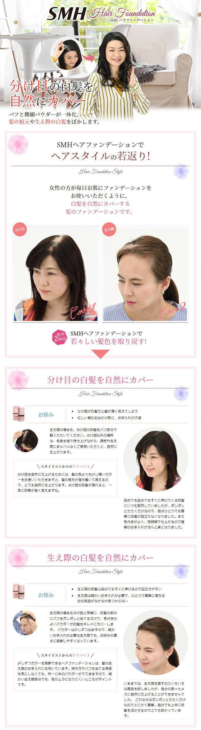 スーパーミリオンヘアー SMH ヘアファンデーション 12g ブラック 白髪