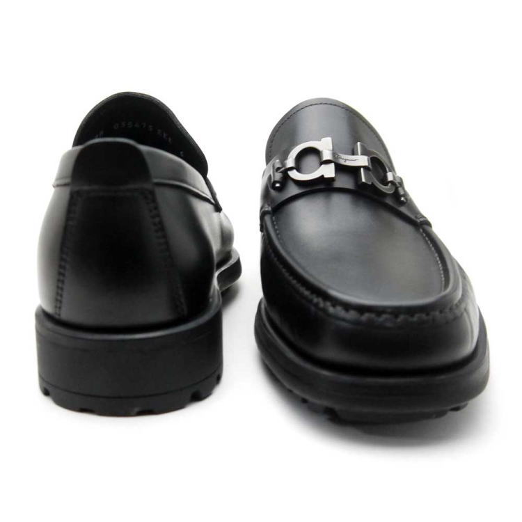 FERRAGAMO（フェラガモ） シューズ ビジネス DAVID ブラック EEE 24.5