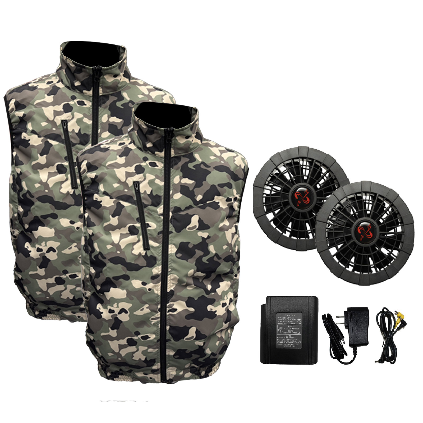 服2枚付き 空調ベスト フルセット 空調作業服 2025 空調ウェア 最強