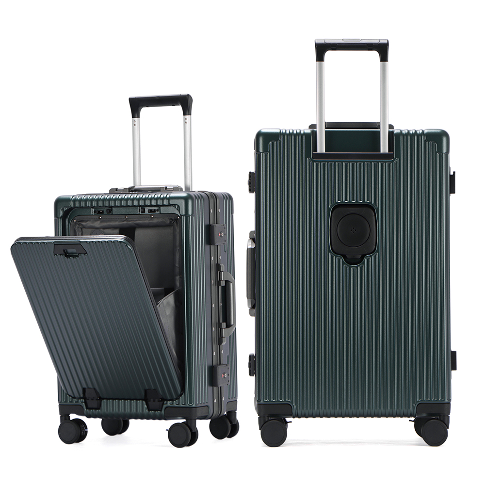 ZIPで放送」スーツケース フロントオープン 多機能スーツケース