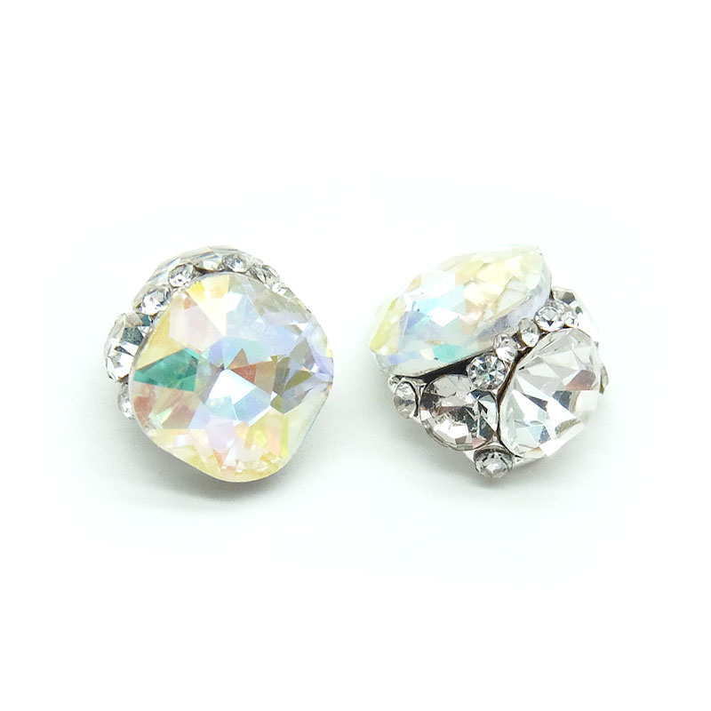 ネイル ジュエリー ビジュー パーツ スクエア ストーン 2個入り 135