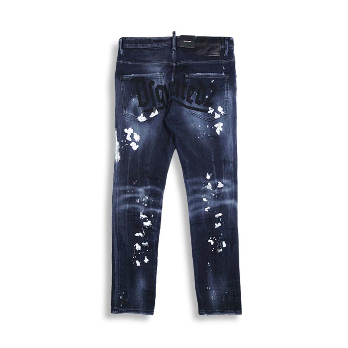 DSQUARED2（ディースクエアード） S74LB1296 BLACK WASH SKATER JEANS