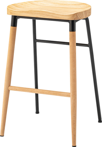 東谷 スツール 椅子 木製 スチール ハイスツール 座高 高い 高め