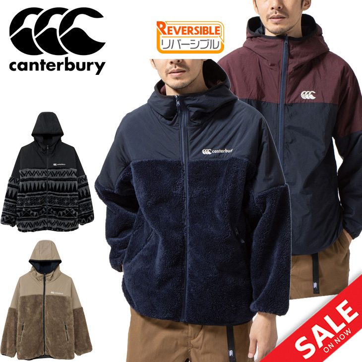 フリースジャケット リバーシブル アウター メンズ/canterbury