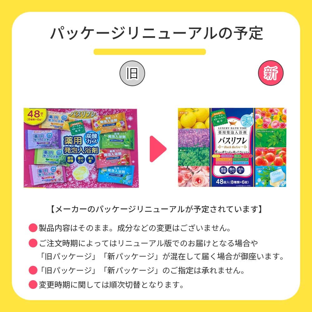 ライオンケミカル 入浴剤 薬用発泡入浴剤 8つの香り 発泡 48錠入 2箱