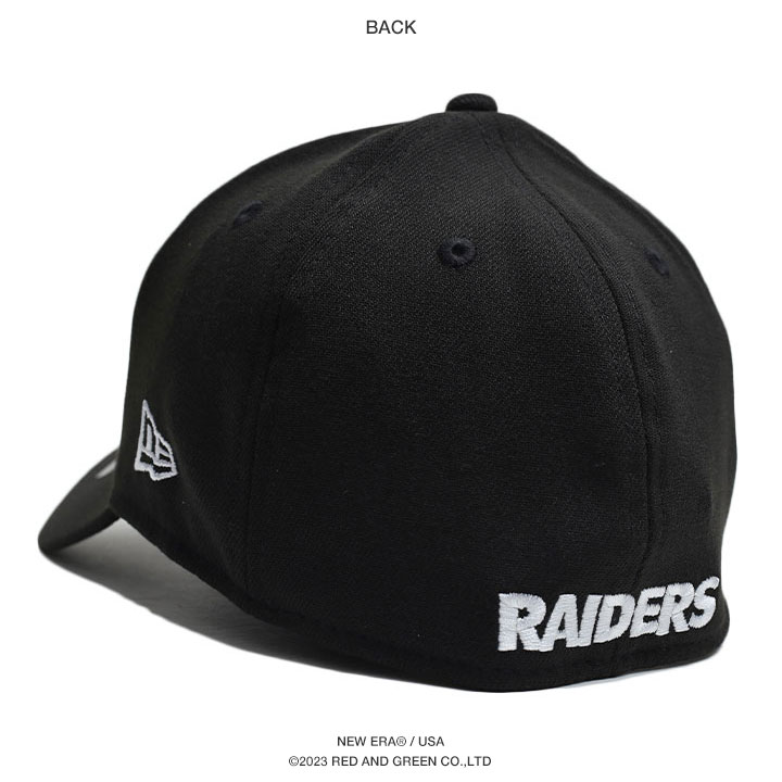 ニューエラ NEW ERA キャップ NFL Raiders ロゴ 39thirty ストレッチ