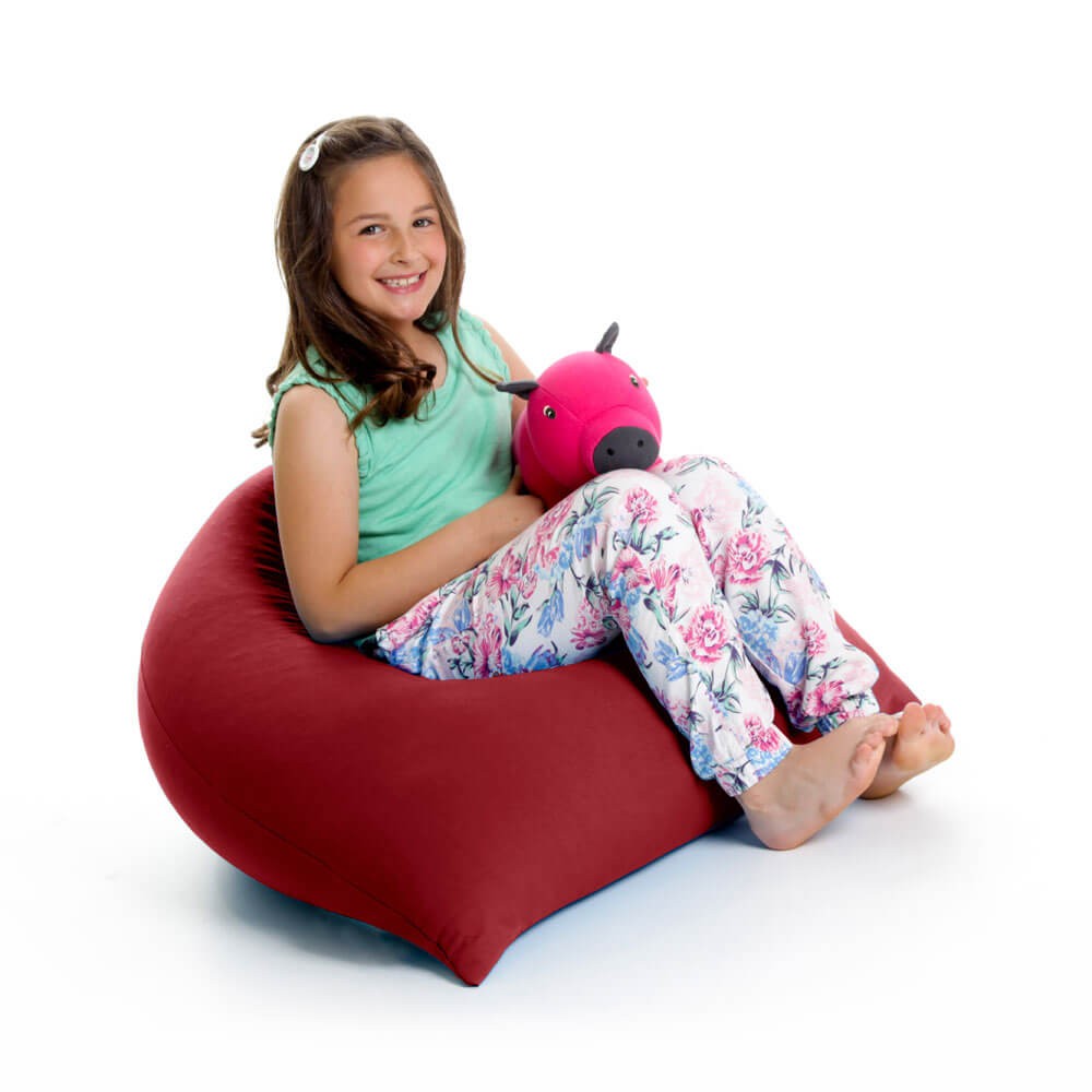 美品】Yogibo mini レッド ビーズクッション ビーズソファ 引取限定