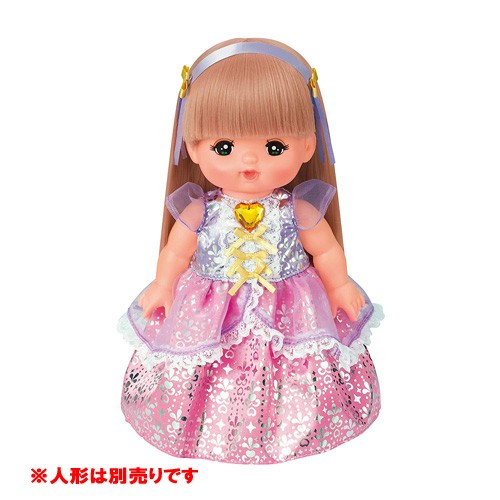 送料無料 メルちゃん きせかえセット ハートのキラキラドレス