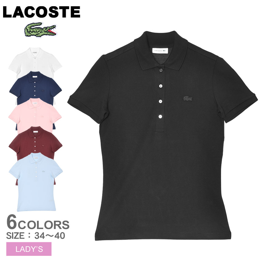 LACOSTE（ラコステ） 半袖ポロシャツ レディース ストレッチコットン