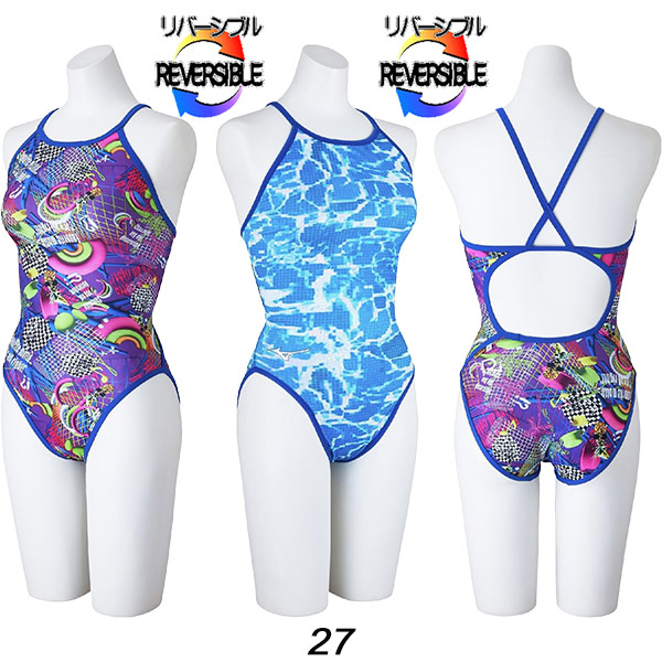 MIZUNO（ミズノ） レディース 競泳水着 練習用 ミディアムカット