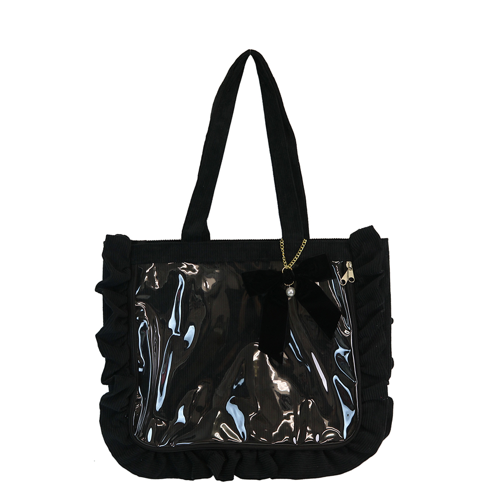 痛バッグ 痛バ ザッカマート zakkamart フリル コーデュロイ A4サイズ