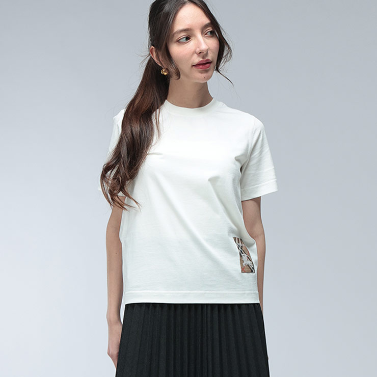 BURBERRY（バーバリー） Tシャツ レディース ロゴ チェックラベル