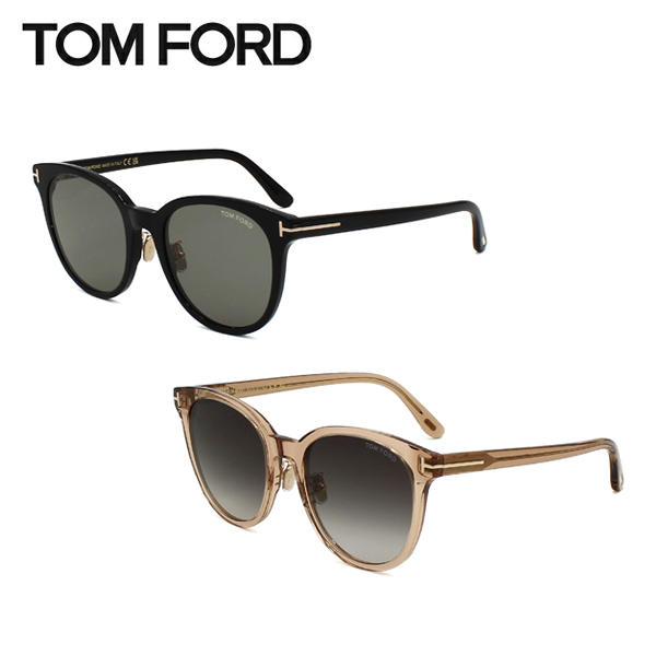 トム・フォード サングラス ユニセックス ブラック×グレー/ブラウン