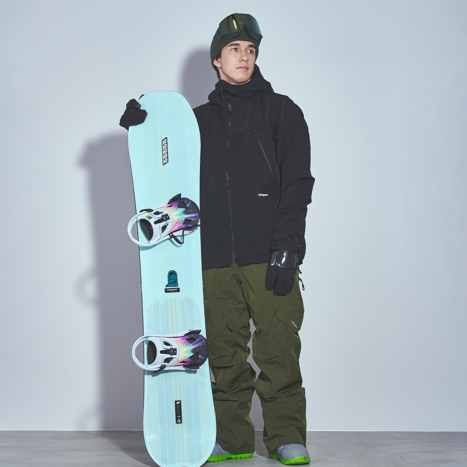 43DEGREES スノーボードウェア スキーウェア メンズ 上下 セット