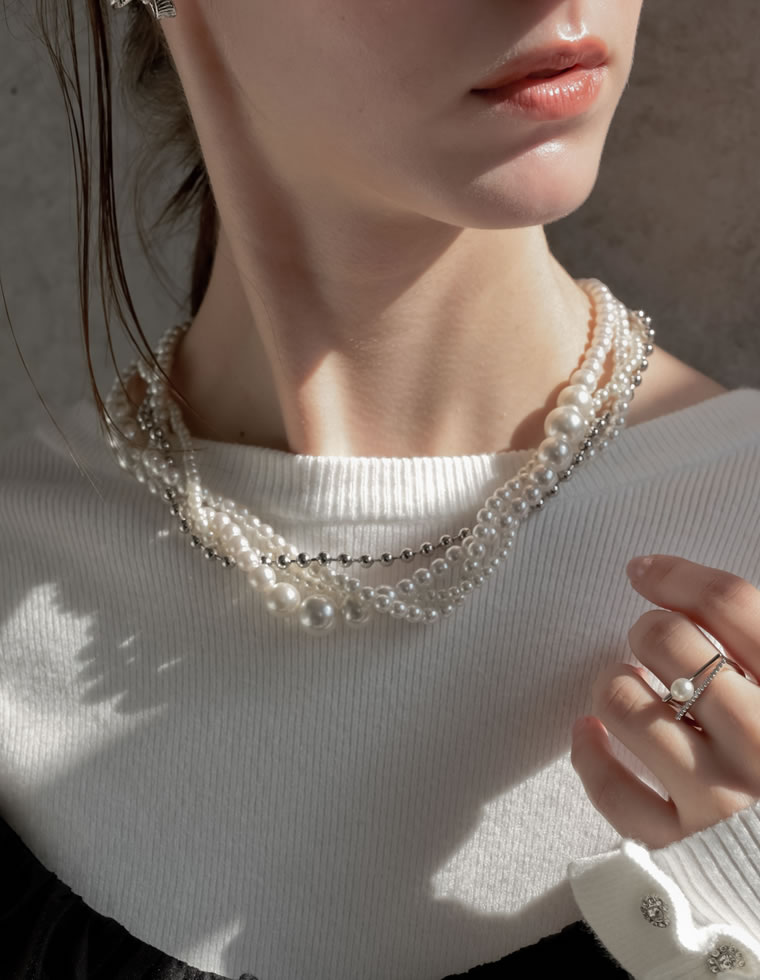 Re:EDIT（リエディ） ネックレス パールネックレス レディース 2色