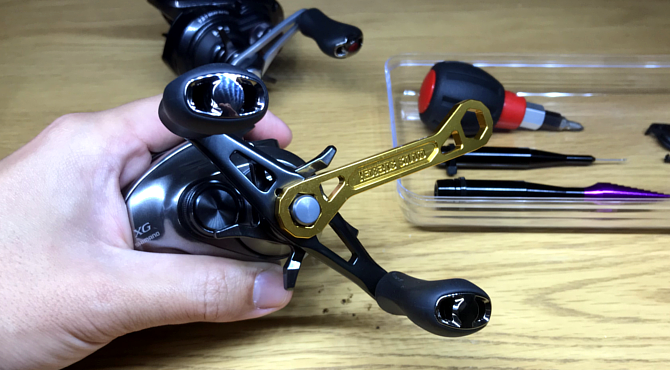 自分の感覚にするために「バンタムMGL XG」のハンドルを45mm→42mmへ