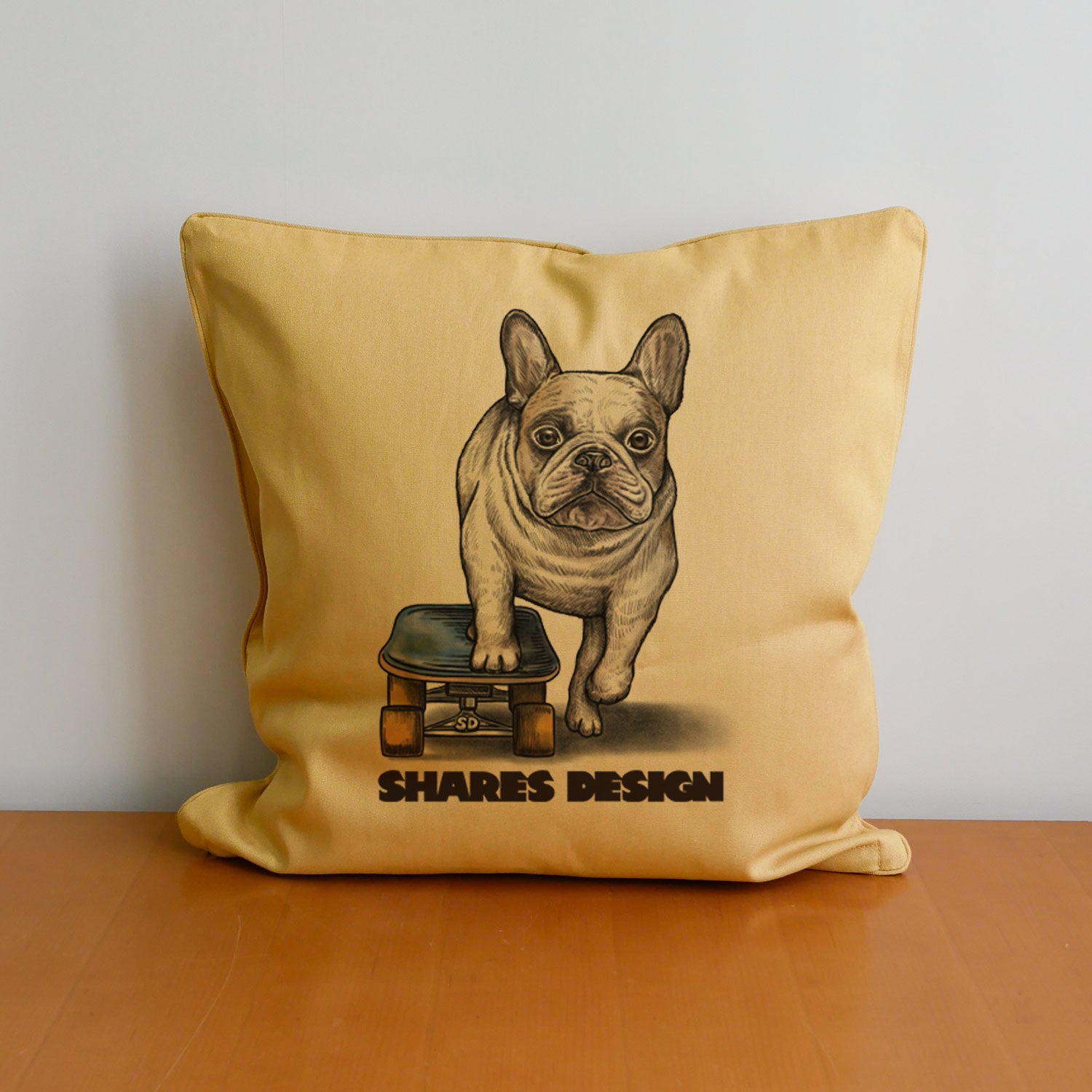 DOG SKATER- CUSHION COVER(送料無料)／クッションカバー（フレブル