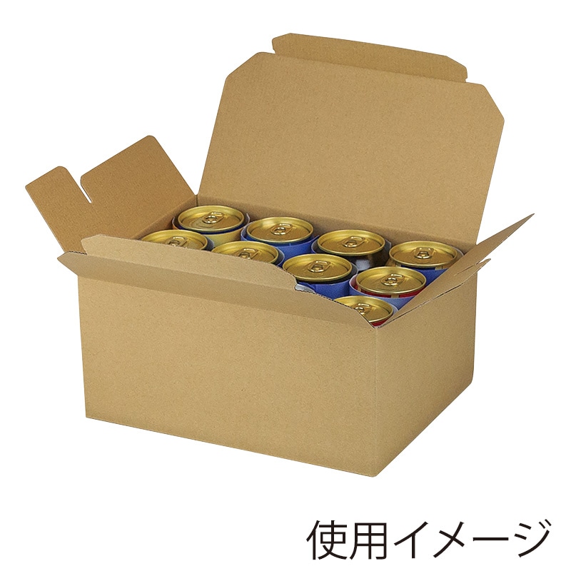 ヤマニパッケージ 缶ビール箱 EGケース 350ml×12本 K-1566FS 100枚/箱