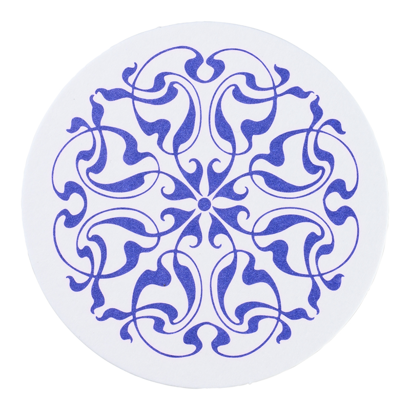 紙コースター（100枚入） ツタ柄 1箱（ご注文単位1箱）【直送品】 包装