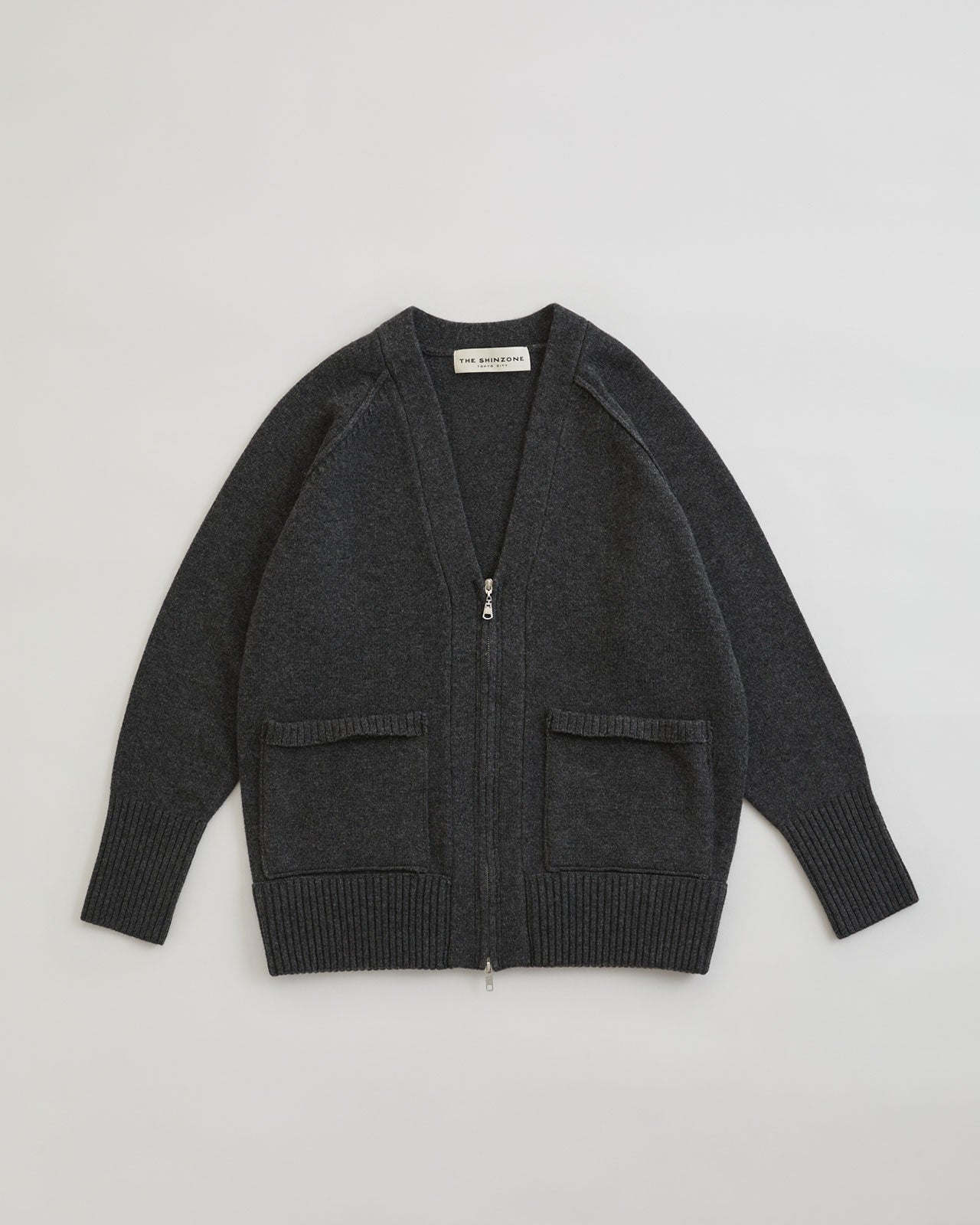 WOOL KNIT ZIP CARDIGAN – Shinzone