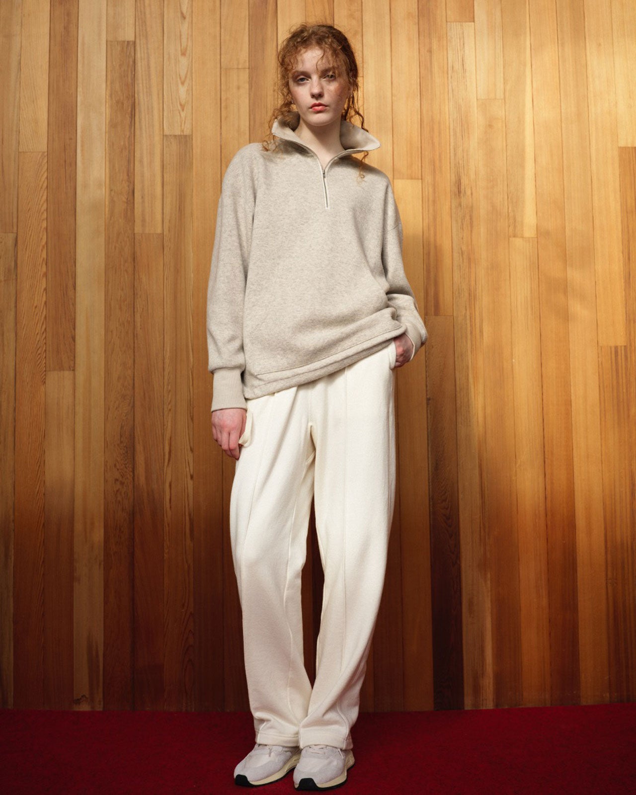 30%OFF】COTTON WOOL SWEATPANTS (WHITE/LIGHT GRAY) – Shinzone