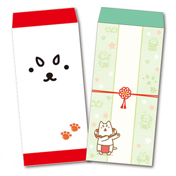 しっぺいポチ袋【大】 3枚入（かお／若芽） - しっぺいグッズ | しっぺ