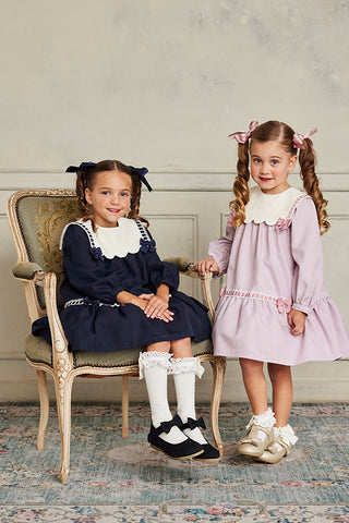 Shirley Temple 黒いフリル付きドレス 120cm シャーリーテンプル