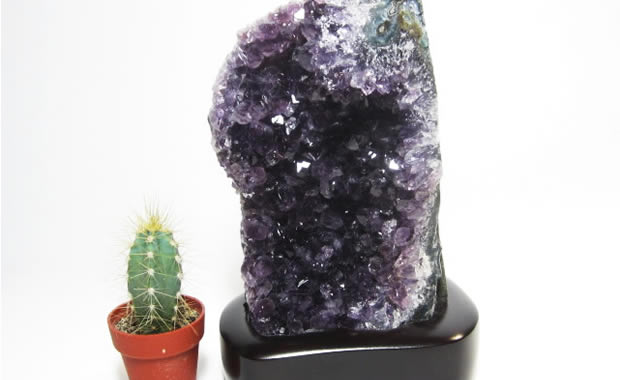 アメジストクラスター原石 台座付を通販／PAX